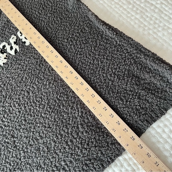 Torrid Gray Boucle Knit LOVE Graphic Sweater (H1) - Picture 14 of 16